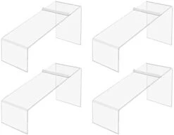 12 Pack Acrylic Shoe Display Stand Clear Premium Lucite Fits Sneakers 4 Inch Wide Slanted 9 Inch Deep Footwear Showcase Riser With Heel Stop For Retail Shops And Clothing Stores By Marketing Holders -GENERIC Shop 31XtF nZesL. AC