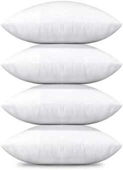 OTOSTAR 20x20 Inch Throw Pillow Inserts Set Of 4 Premium Bedding Pillow Inserts Square Indoor Decorative Throw Pillows Form Pillow Stuffer For Couch Bed Sofa Sham Cushion Pillow Filler (White 20x20) -GENERIC Shop 31XvZrlsffL. AC