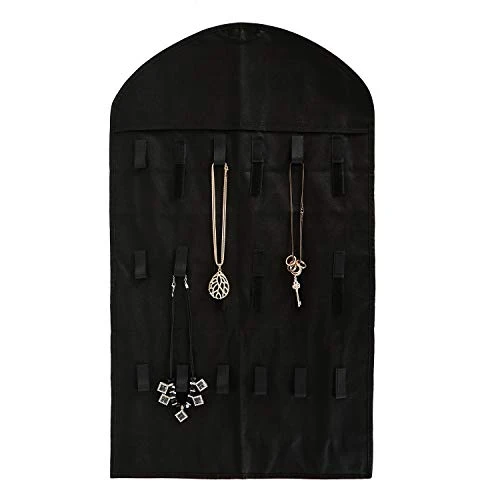 Foraineam 3 Pack Hanging Jewelry Organizer 32 Pockets 18 Hook And Loops Necklace Holder Earrings Bracelet Ring Display Storage Bag 3 Foraineam 3 Pack Hanging Jewelry Organizer 32 Pockets 18 Hook And Loops Necklace Holder Earrings Bracelet Ring Display Storage Bag - Image 3