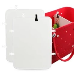 TIANAO 2Pcs Divider Tray For Original Bogg Bag Accessories Inserts With Hook Beach Bag Organizer Divide Space And Storage