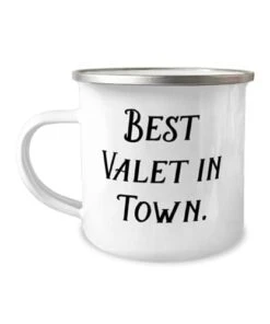 GENERIC Best Valet In Town. Valet 12oz Camper Mug, Perfect Valet Gifts, For Coworkers From Team Leader, Fun Gifts For Men, Gifts For Valet Drivers, Gift Ideas For Valet Parking Attendants, Valet Gift Baskets,