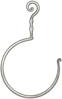 Matte Black Towel Ring - Wrought Iron Swirl Towel Ring For Bathroom - Decorative Hand Towel Holder For Kitchen - Farmhouse Decor Black Bathroom Accessories -GENERIC Shop 31ZFAqWuI6L. AC