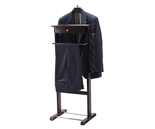 Proman Products Kingston III Valet Stand With Drawer, Contour Hanger, Trouser Bar, Tie & Belt Hooks And Shoe Rack - VL16260 6 Proman Products Kingston III Valet Stand With Drawer, Contour Hanger, Trouser Bar, Tie & Belt Hooks And Shoe Rack - VL16260 - Image 6