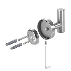 YGIVO 2 Pack Towel Hooks, Brushed Nickel SUS304 Stainless Steel Coat Robe Clothes Hook Modern Wall Hook Holder For Bathroom Kitchen Garage Hotel Wall Mounted (Brushed Nickel) -GENERIC Shop 31ZnOY6cNfL