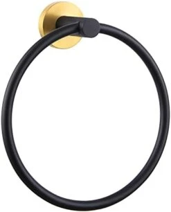 Matte Black Towel Ring, Stainless Steel Hand Towel Holder, Bathroom Towel Rack, Round Towel Hanger, Storage Hardware Wall Mounted -GENERIC Shop 31aGI1Xrf9L. AC