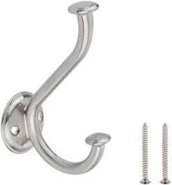 Amazon Basics Coat Wall Hook - Satin Nickel, 5-Pack 9 Amazon Basics Coat Wall Hook - Satin Nickel, 5-Pack -GENERIC Shop 31aWkNb1OBL. AC