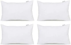 Acanva Throw Pillow Inserts, Euro Sham Form Stuffer With Premium Polyester Micro Fiber, Decorative For Bed, Couch And Sofa, White, 4 Count, (Pack Of 1) 20 Acanva Throw Pillow Inserts, Euro Sham Form Stuffer With Premium Polyester Micro Fiber, Decorative For Bed, Couch And Sofa, White, 4 Count, (Pack Of 1) -GENERIC Shop 31b52OL69yL. AC