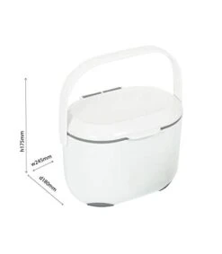Addis 2.5 Litre Kitchen Compost Caddy, White/Grey -GENERIC Shop 31bIfOJ188L