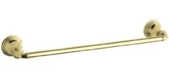 OHLER K-10550-PB Devonshire 18-Inch Bathroom Towel-Bar, Vibrant Polished Brass