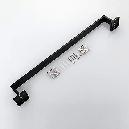 23.6 Inch Black Single Towel Bar Rack, SUS 304 Stainless Steel Bathroom Towel Bar Heavy Duty Towel Holder Kitchen Towel Rod, Wall Mount With Screws Towel Bar Rod Matte Black Finish 6 23.6 Inch Black Single Towel Bar Rack, SUS 304 Stainless Steel Bathroom Towel Bar Heavy Duty Towel Holder Kitchen Towel Rod, Wall Mount With Screws Towel Bar Rod Matte Black Finish - Image 6