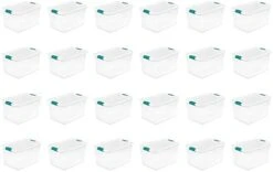 Sterilite 32-Quart Clear Stackable Latching Storage Box Container (24 Pack) 28 Sterilite 32-Quart Clear Stackable Latching Storage Box Container (24 Pack) -GENERIC Shop 31g2Jp76fcL. AC