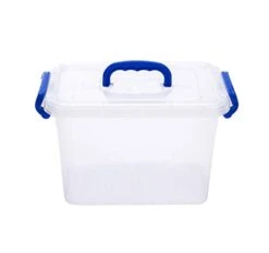 ZHENFAN Clear Storage Latch Box, 4.5 Quart Plastic Storage Bin With Locking Lids And Handle, 6-Pack -GENERIC Shop 31gbqbTKBAL