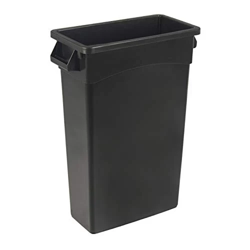 AmazonCommercial 23 Gallon Rectangular Commercial Slim Trash Can, 1 Pack, Black 7 AmazonCommercial 23 Gallon Rectangular Commercial Slim Trash Can, 1 Pack, Black - Image 7