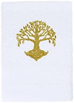 - Luxury Embroidered Turkish Cotton 3 Piece Towel Set - 1 Bath Towel, 1 Hand Towel, 1 Washcloth For Bathroom, College Dorm, Kitchen, Shower, Pool, Hotel, Gym & Spa 5 - Luxury Embroidered Turkish Cotton 3 Piece Towel Set - 1 Bath Towel, 1 Hand Towel, 1 Washcloth For Bathroom, College Dorm, Kitchen, Shower, Pool, Hotel, Gym & Spa - Image 5