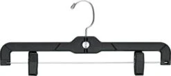 The Great American Hanger Company Clear Plastic Bottom, Box Of 100 Flat Pant Hanger S With Adjustable Cushion Clips And Polished Chome Swivel Hook - 666050 -GENERIC Shop 31iawj3K8yL. AC