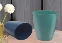 Gereen 2 Gallon Small Trash Can,Oval Small Trash Bin Wastebasket For Bathroom Bedroom Kitchen Countertop Under Sink (2 Pack, Blue+Green) 17 Gereen 2 Gallon Small Trash Can,Oval Small Trash Bin Wastebasket For Bathroom Bedroom Kitchen Countertop Under Sink (2 Pack, Blue+Green) -GENERIC Shop 31k1HTUhlWL