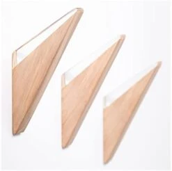 LINE+ARC The Wall Hook (Set Of 3, Amber). Solid Olive Wood & Acrylic Resin. Mid-Century Modern, Minimalist, Scandinavian, Decorative Entryway For Coat Hat Towel. Fasteners Included. 25lb Weight Limit -GENERIC Shop 31kr5kKWIeL. AC