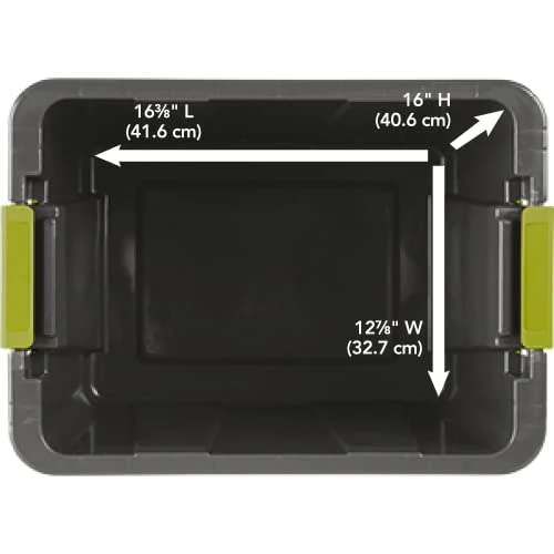 Sterilite 18 Gal. Latching Tuff1 Totes, 18 Gallon, Dark Indigo, 6 Count 5 Sterilite 18 Gal. Latching Tuff1 Totes, 18 Gallon, Dark Indigo, 6 Count - Image 5