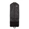 Covermates Keepsakes Deluxe Garment Bag Set - Premium Polyester - Full Length Zipper - ID Window - Carrying Handles - Stowaway Pouch - Closet Storage-Black