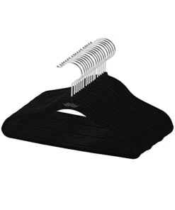 Mr. Pen- Kids Velvet Hangers, 60 Pack, Black, Baby Clothes Hangers For Closet, Baby Hangers For Closet, Velvet Baby Hangers, Kids Hangers Velvet, Baby Velvet Hanger, Baby Hangers For Nursery