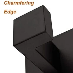 Nolimas 2 Pack Matte Black Towel Hook Stainless Steel Bathroom Rustproof Clothes Towel Coat Hook Wall Mounted Square Toilet Kitchen Heavy Duty Door Hanger -GENERIC Shop 31lo0T6tPiL