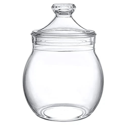 Amazing Abby - Kathy - Acrylic Bathroom Canister (40 Oz), Plastic Apothecary Jar For Vanity, BPA-Free And Shatter-Proof, Great For Bath Sponges, Shower Balls, Loofah Pads, And More 3 Amazing Abby - Kathy - Acrylic Bathroom Canister (40 Oz), Plastic Apothecary Jar For Vanity, BPA-Free And Shatter-Proof, Great For Bath Sponges, Shower Balls, Loofah Pads, And More - Image 3