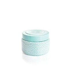 Capri Blue Volcano Candle - Aqua Printed Travel Tin - Luxury Candles - Soy Candles With Notes Of Sugared Citrus & Tropical Fruits - Scented Candles For Home (8.5 Oz)