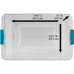 Sterilite 64 Qt./61 L Latching Box Clears, Quart, White, 6 Count -GENERIC Shop 31nw4XtUw4L