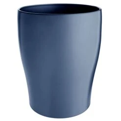 MDesign Steel 1.67 Gallon Trash Can Small Round Wastebasket Metal Garbage Container Recycle Bin For Waste, Recycling In Bathroom, Kitchen, Bedroom, Home Office, Outdoor Trashcan - Black -GENERIC Shop 31oYMA04eL