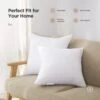 Acanva Decorative Square Throw Pillow Inserts Hypoallergenic Form Stuffer Cushion Sham Filler, 1 Count (Pack Of 1), White