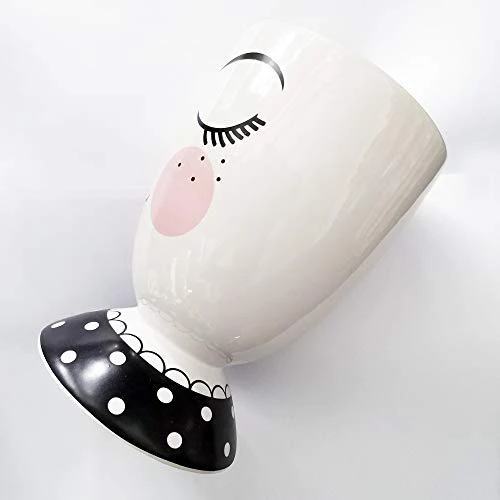 Y Face Makeup Cup Holder ,ceramic Makeup Brush Organizer, Cup Storage Cosmetic Tools For Vanity Countertops, Perfect For Makeup Brushes, Eyeliners And Mascaras, Face Pen Holder, Fork Spoon Knife Flatware Holder, Cup Eyelashes Makeup Brush Holder,Cosmetic Display Cases For Valentine's Day Gift 4 Y Face Makeup Cup Holder ,ceramic Makeup Brush Organizer, Cup Storage Cosmetic Tools For Vanity Countertops, Perfect For Makeup Brushes, Eyeliners And Mascaras, Face Pen Holder, Fork Spoon Knife Flatware Holder, Cup Eyelashes Makeup Brush Holder,Cosmetic Display Cases For Valentine's Day Gift - Image 4