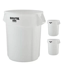 Rubbermaid Commercial Products BRUTE Heavy-Duty Trash/Garbage Can, 55-Gallon, Gray, Wastebasket For Home/Garage/Mall/Office/Stadium/Bathroom, Pack Of 3 -GENERIC Shop 31pnE8wYkpL