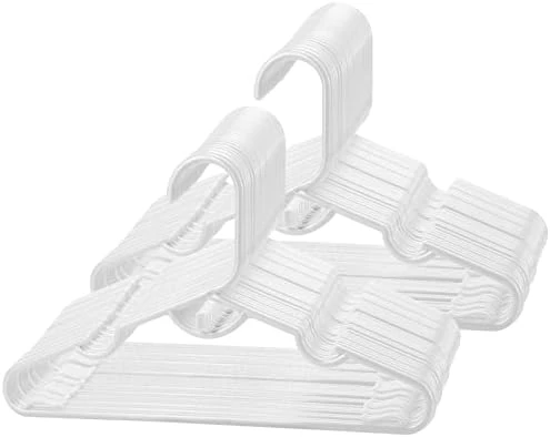 Trusir Kids Hangers 60 Pack - 11.5",Baby Clothes Hangers Plastic White Kids Children's Clothes Hangers,Infant Hangers&Toddler Hangers(White,60Pack) 7 Trusir Kids Hangers 60 Pack - 11.5",Baby Clothes Hangers Plastic White Kids Children's Clothes Hangers,Infant Hangers&Toddler Hangers(White,60Pack) - Image 7