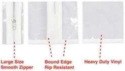 Simple Houseware Industrial Grade Z-Base Garment Rack, 400lb Load With 62" Extra Long Bar W/Clear Cover And Tube Bracket -GENERIC Shop 31qGWhjlThL