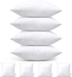 OTOSTAR 20x20 Inch Throw Pillow Inserts Set Of 4 Premium Bedding Pillow Inserts Square Indoor Decorative Throw Pillows Form Pillow Stuffer For Couch Bed Sofa Sham Cushion Pillow Filler (White 20x20) -GENERIC Shop 31qYS2RAr1L. AC