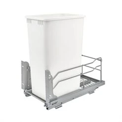 Rev-A-Shelf 53WC-1550SCDM-117 Single 50-Quart Kitchen Base Cabinet Pull Out Waste Container Trash Can With Soft-Close Slides, Silver 19 Rev-A-Shelf 53WC-1550SCDM-117 Single 50-Quart Kitchen Base Cabinet Pull Out Waste Container Trash Can With Soft-Close Slides, Silver -GENERIC Shop 31rOSX5skML