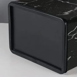 Huaqinglian Small Office Trash Can Bedroom Wastebasket,Rectangle Slim Bathroom Kitchen Garbage Can 2.6Gallon(Black Marble) -GENERIC Shop 31rzjpNxD3L