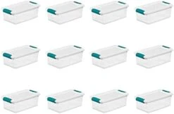 Sterilite 64 Qt./61 L Latching Box Clears, Quart, White, 6 Count -GENERIC Shop 31t7Uvr9oL. AC