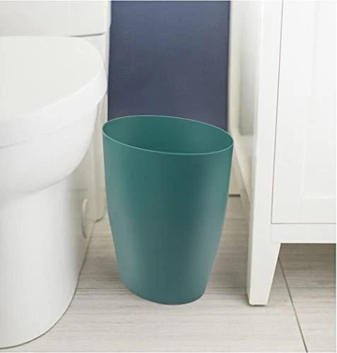 Gereen 2 Gallon Small Trash Can,Oval Small Trash Bin Wastebasket For Bathroom Bedroom Kitchen Countertop Under Sink (2 Pack, Blue+Green) 5 Gereen 2 Gallon Small Trash Can,Oval Small Trash Bin Wastebasket For Bathroom Bedroom Kitchen Countertop Under Sink (2 Pack, Blue+Green) - Image 5