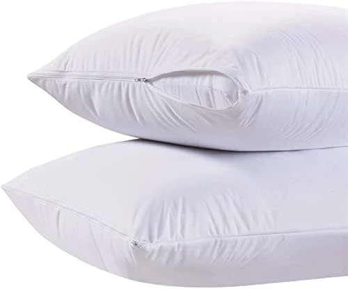 White Classic Zippered Style Pillow Case Cover - Luxury Hotel Collection 200 Thread Count, Soft Quiet Zippered Pillow Protectors, King Size, Set Of 2 6 White Classic Zippered Style Pillow Case Cover - Luxury Hotel Collection 200 Thread Count, Soft Quiet Zippered Pillow Protectors, King Size, Set Of 2 - Image 6