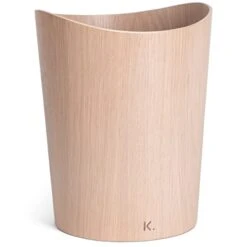 Kazai. Real Wood Waste Paper Bin Börje | Modern Wooden Paper Basket For Office, Kids' Room, Bedroom And More | 9 Liters | Birch -GENERIC Shop 31tbZMYz4VL