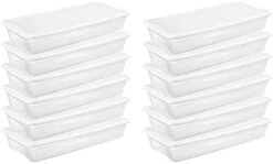 Sterilite 19608006 41 Quart/39 Liter Underbed Storage Box, Clear With White Lid, 6-Pack -GENERIC Shop 31tpwr9CHuL. AC 1