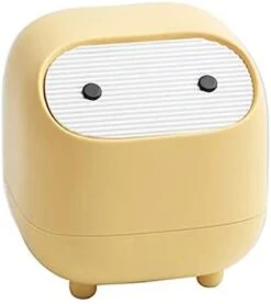 AnyCar Cute Mini Ninja Desktop Trash Can Double Press Trash Can With Lid Suitable For Office Bedroom Trash Can -GENERIC Shop 31vOoP yYMS. AC