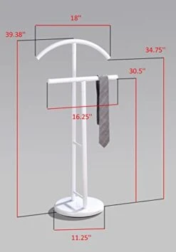 Kings Brand Furniture - Meadut Metal Suit Wardrobe Valet Stand, White -GENERIC Shop 31wv1KhxjKL