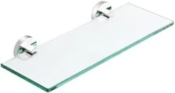 16-Inch Glass Shelves For Bathroom, Bathroom Shelf Tempered Glass 2 Pack Wall Mount SUS 304 Stainless Steel Brushed Finish, A2022S41-2-C1 24 16-Inch Glass Shelves For Bathroom, Bathroom Shelf Tempered Glass 2 Pack Wall Mount SUS 304 Stainless Steel Brushed Finish, A2022S41-2-C1 -GENERIC Shop 31wwWFzaZtL. AC