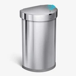 Simplehuman 45 Liter / 12 Gallon Semi-Round Automatic Sensor Trash Can, Brushed Stainless Steel 11 Simplehuman 45 Liter / 12 Gallon Semi-Round Automatic Sensor Trash Can, Brushed Stainless Steel -GENERIC Shop 31yBpP6DOTL 1