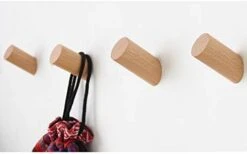 Felidio Wood Wall Hooks, 4 Pack Coat Hooks Mounted Rustic Wooden Heavy Duty Robe Hook Hat Rack | For Hanging Bathroom Towels Clothes Hanger (Beech Wood) -GENERIC Shop 31yiCH9XCoL. AC