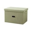 GULRUH Storage Basket, Foldable Storage Box Storage Box Cloth Box Closet Storage Box Finishing Box Household Clothes Clothing Storage Box Foldable Box 32*24*18cm/50*35*31cm ( Color : Green , Size : Sm