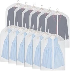 Kntiwiwo Garment Bags Dress Bag For Storage 60 Inches Dust-Proof Suit Protector Cover Bag With Zipper For Long Dresses, Suit, Coat Closet Clothes Storage, Set Of 12 -GENERIC Shop 41 GkW3usVL. AC
