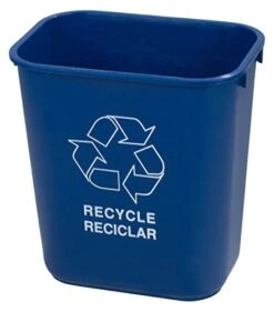 Carlisle FoodService Products 342913REC14 Plastic Recycle Deskside Wastebasket, 13 Quart, Blue 7 Carlisle FoodService Products 342913REC14 Plastic Recycle Deskside Wastebasket, 13 Quart, Blue -GENERIC Shop 41 auqSejpL